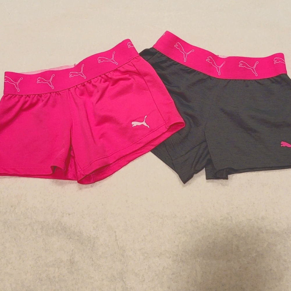 Two pair Puma athletic shorts